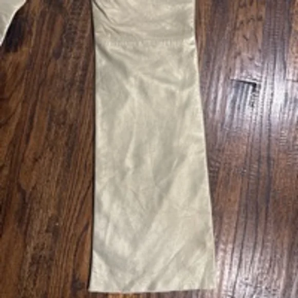 Women's Express Leather Pants, Size 5/6, Gold